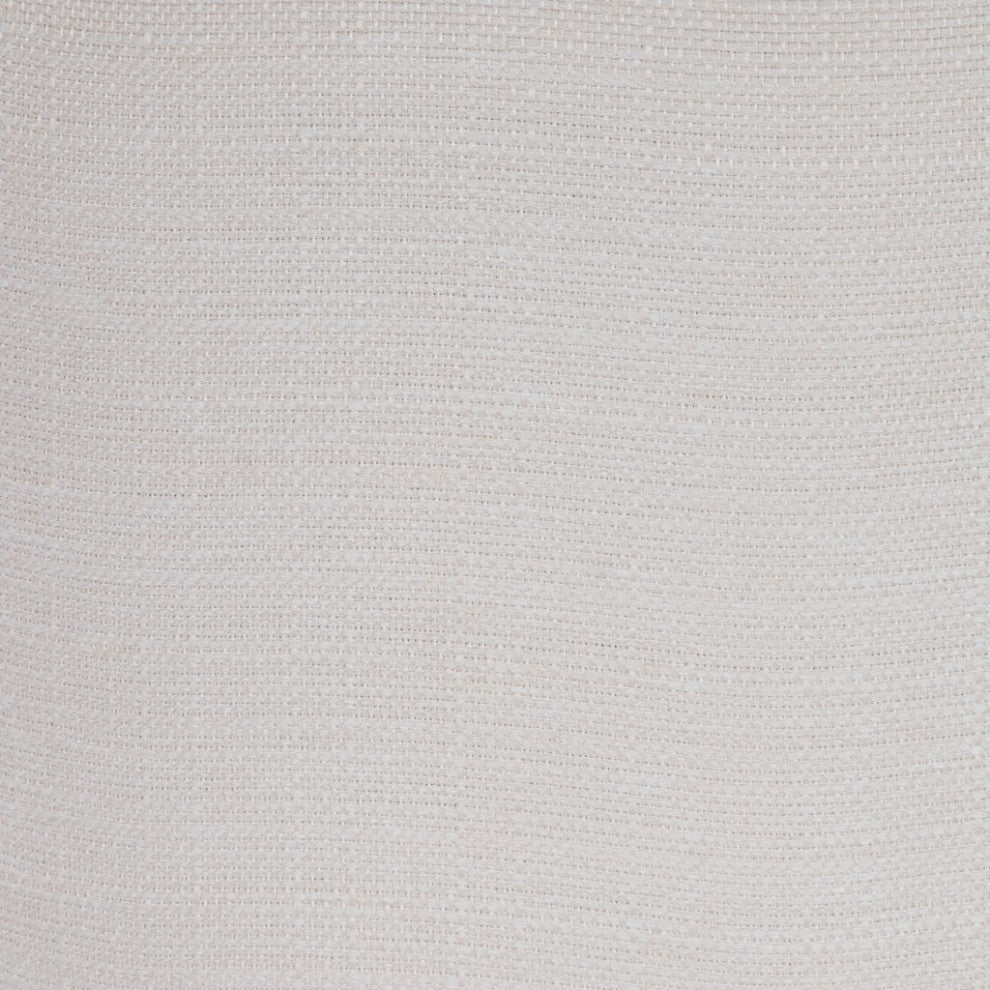 Contempo Chic White Round Ottoman
