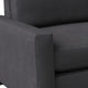 Nativa Interiors Revolution Sofa 105", Charcoal, Depth: Deep Plush