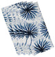 22"x22" Spike and Stamp, Floral Print Napkin, Blue, Set of 4