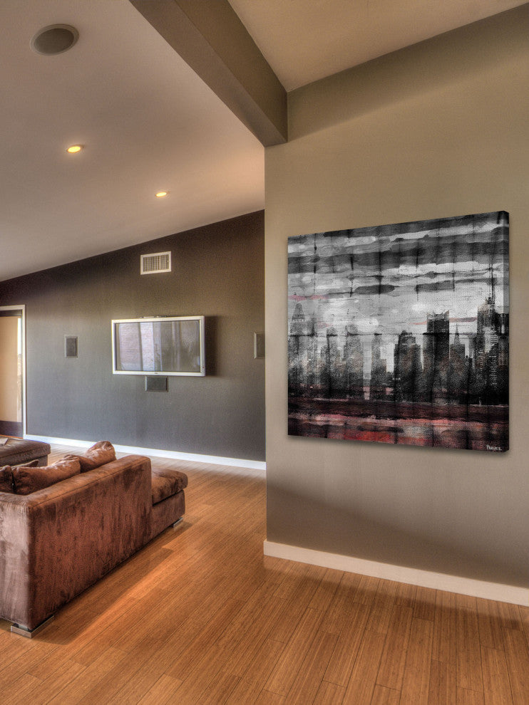 "Bold City" Print on Canvas, 24"x24"