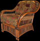 Congo Arm Chair in Cocoa, Suede Fabric