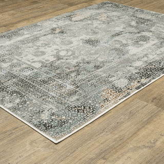 Oriental Weavers Gemini 4153F Distressed Rug, Gray, 5'3"x7'6"