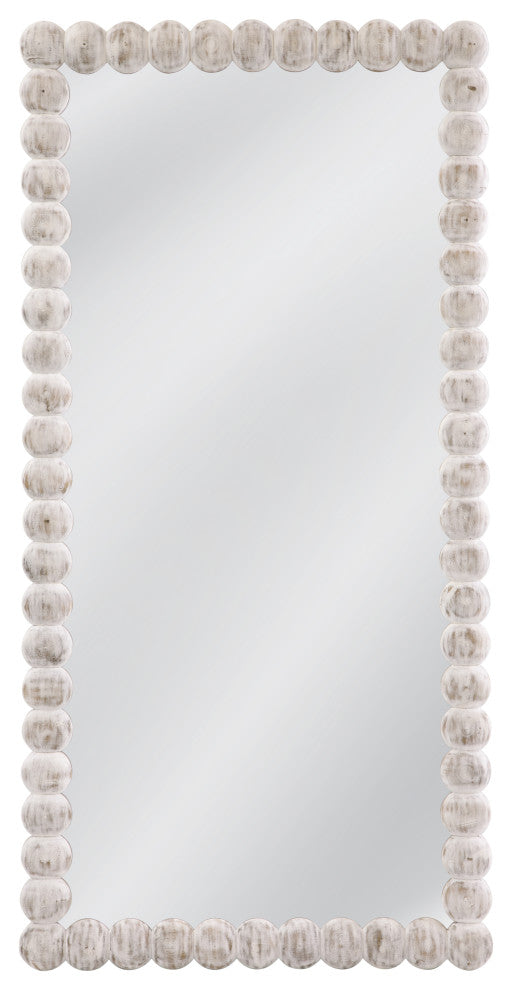 Mandith Floor Mirror - White Wash