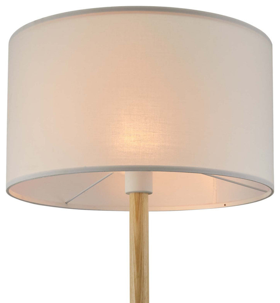 Natalie Tripod Floor Lamp White Natural