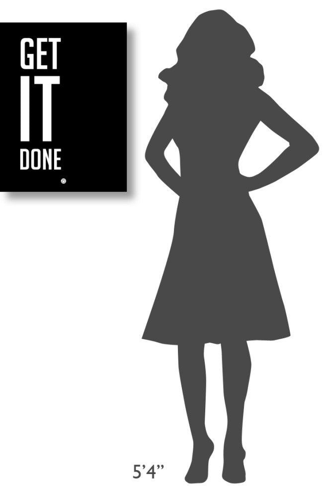 "Get It Done Poster Black" Fine Art Print
