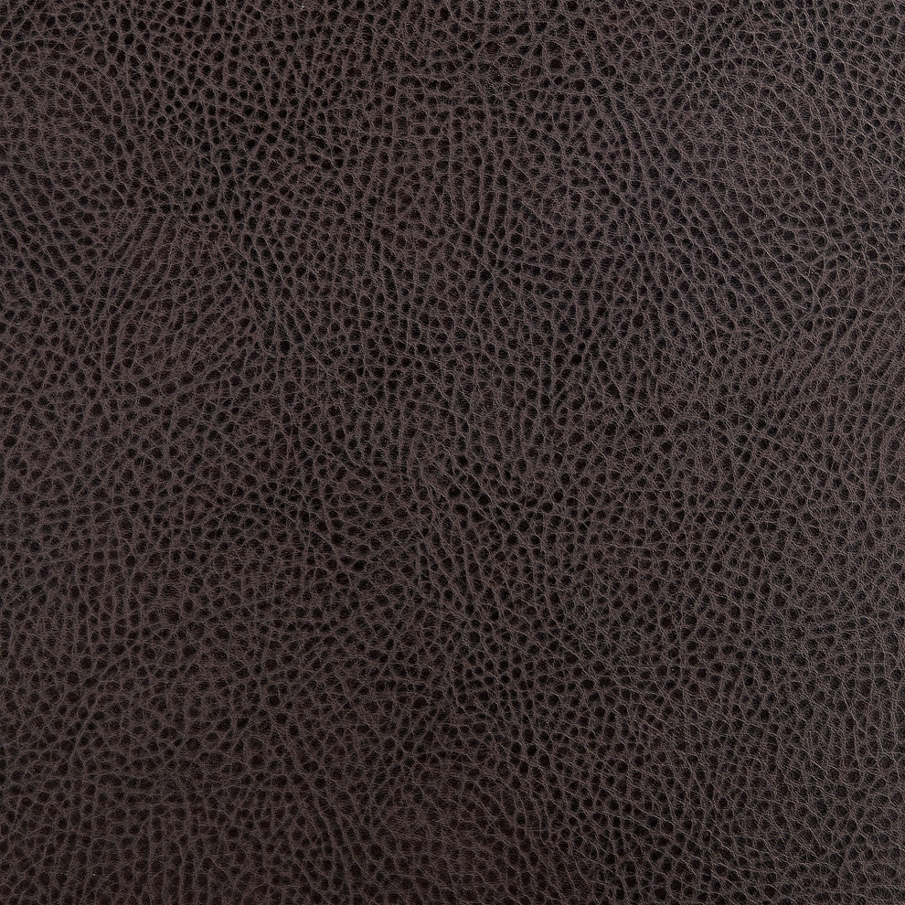 Dalza Swivel Counter or Bar Stool in Mocha Finish with Brown Faux Leather, 30