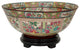 14" Rose Medallion Porcelain Bowl