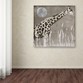 Color Bakery 'Moon Giraffe' Canvas Art, 18"x18"