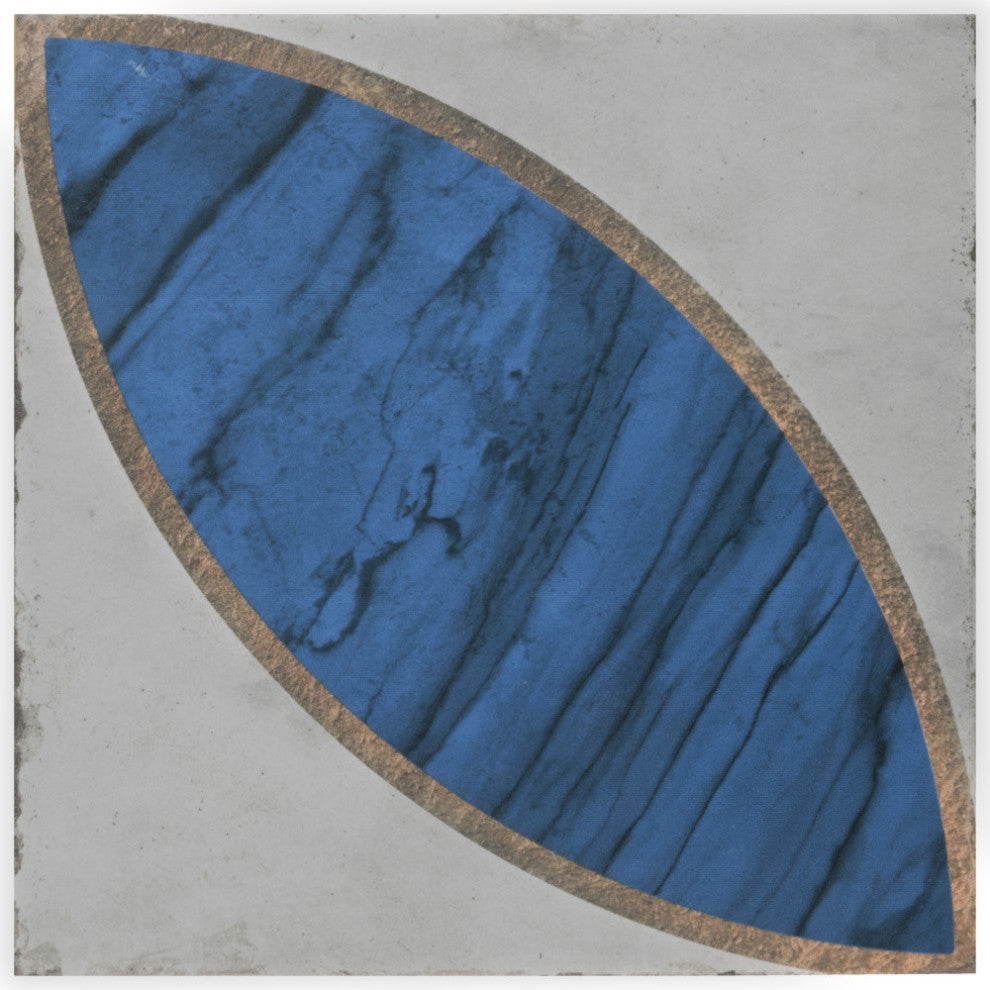 Renaissance Deco Mandorla Porcelain Floor and Wall Tile Sample