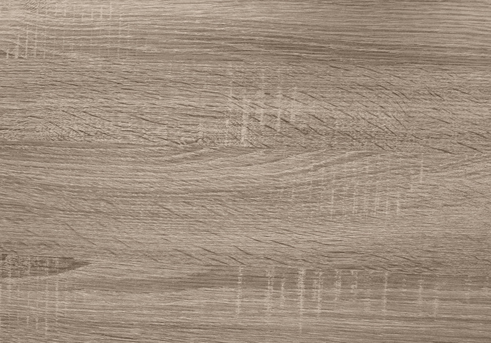 HomeRoots 11.5" x 31.5" x 33.75" Dark Taupe Finish Hollow Core Accent Table