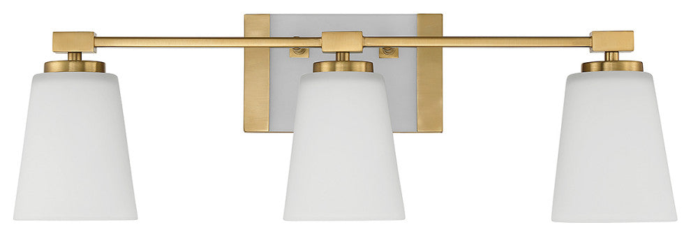 Darby 3-Light Bathroom Vanity Light, Warm Brass