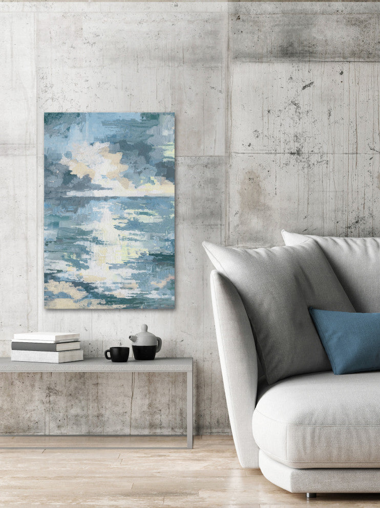 "Tainted Sunset" Painting Print on Wrapped Canvas, 40"x60"
