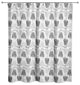 Mid Mod Gray Florals 71x74 Shower Curtain