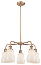 Innovations Ellery 5 22.75" Chandelier Antique Copper