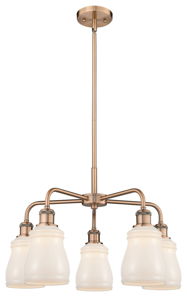 Innovations Ellery 5 22.75" Chandelier Antique Copper