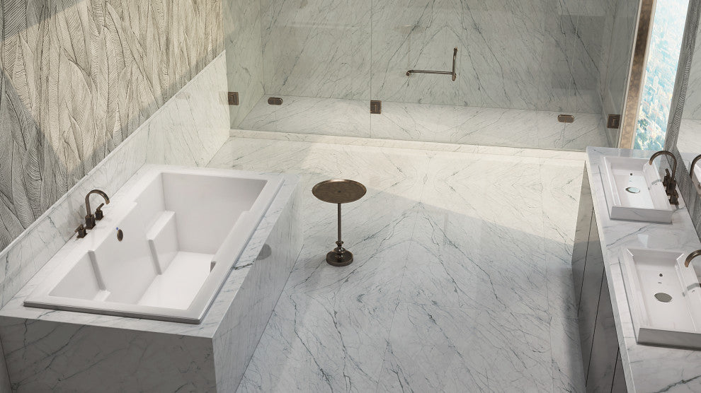 Malibu Laguna Rectangle Whirlpool Bathtub 66x48x22 Biscuit