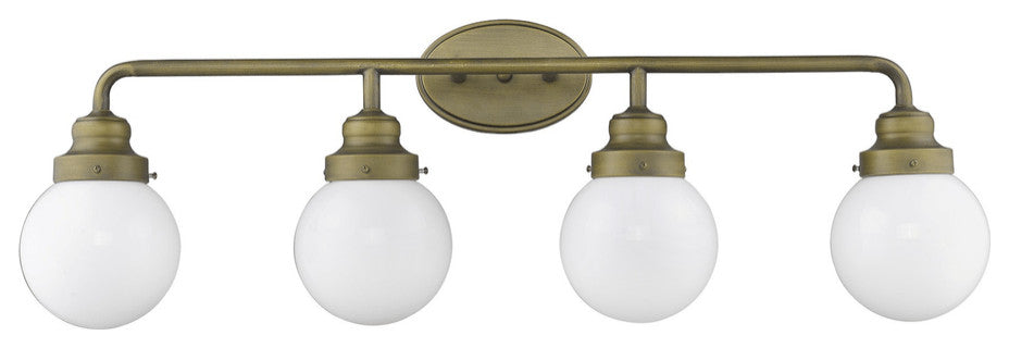 Portsmith 4-Light Raw Brass Vanity