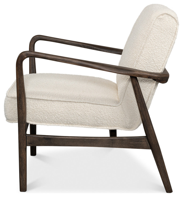 Mid Century Boucle Armchair