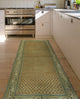 Vintage Distressed Mahmut Rust/Ivory Runner, 3'7x10'3