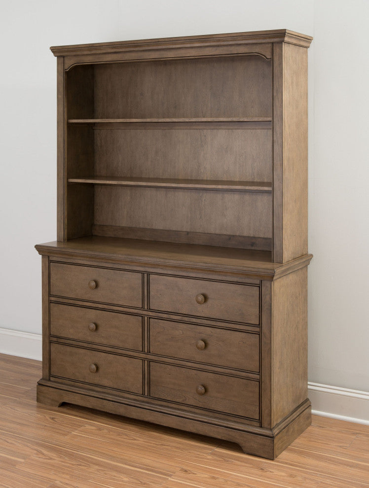 Hanley 14"H Wood Bookcase, Cashew