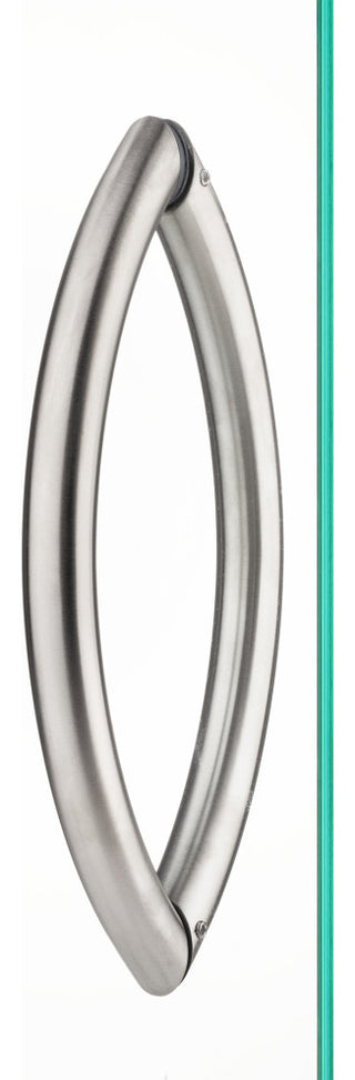 Mont Hard Crescent Type 8" Back to Back Pull, Brushed Nickel