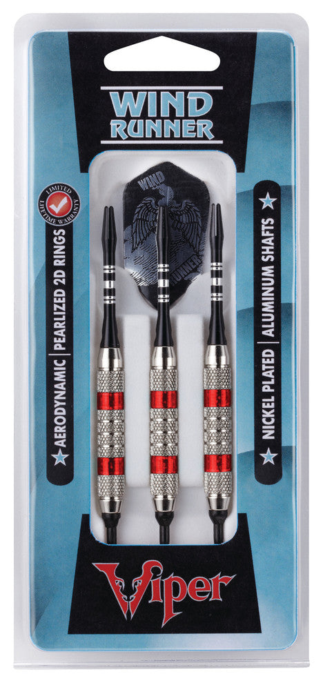 Wind Runner Red Soft Tip Darts, 18 Grams