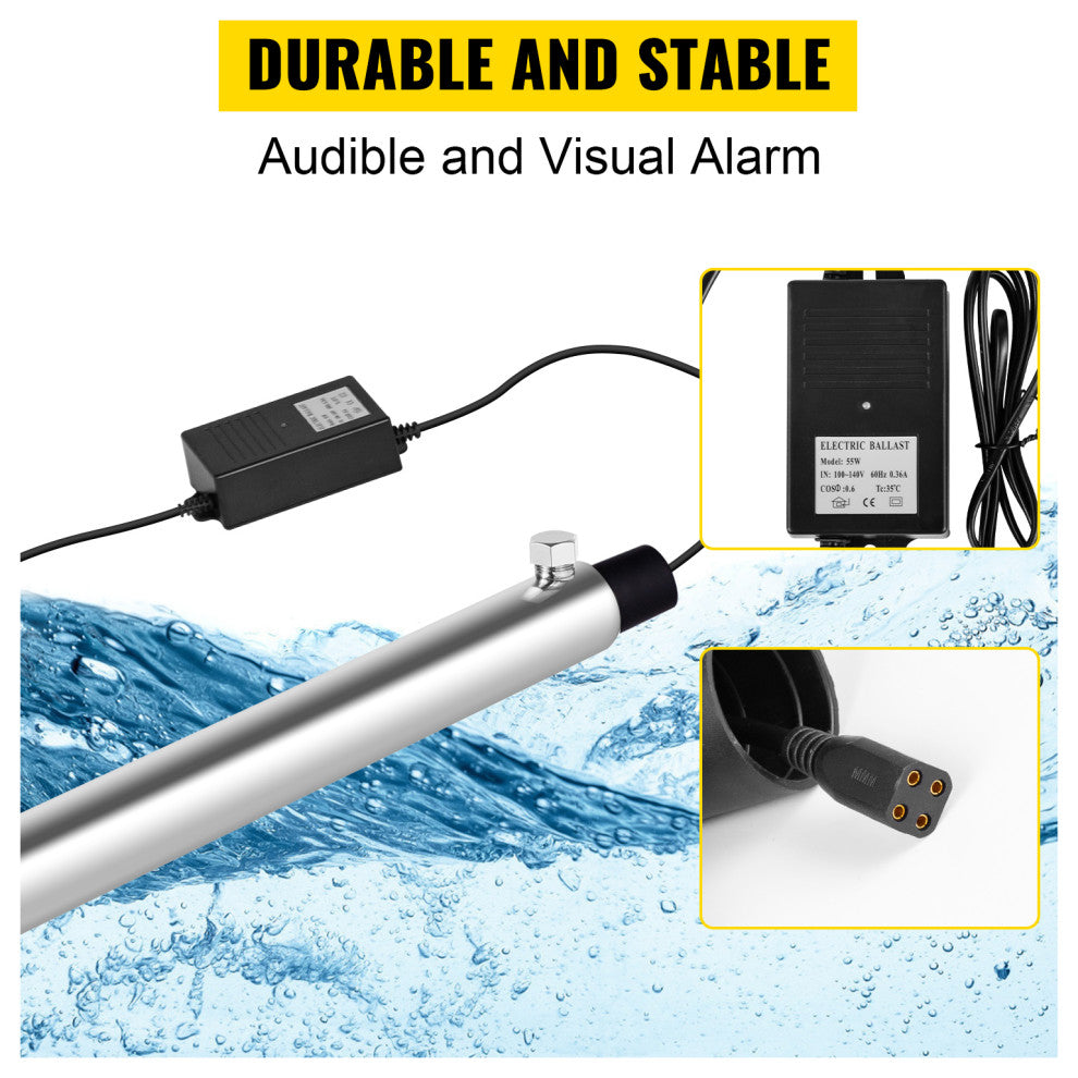 VEVOR UV Water Filter for Whole House 55W Light Water Purifier, A
