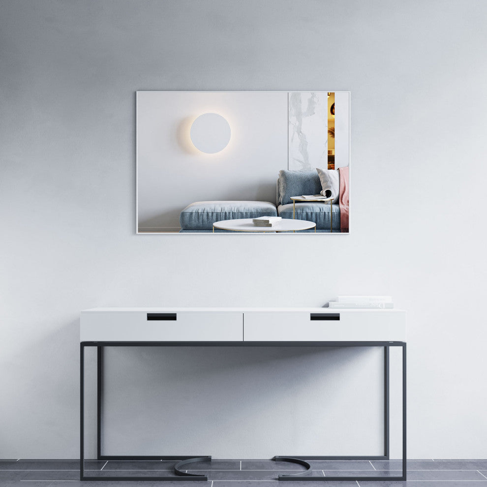 Mattox Mirror, 42x28, White