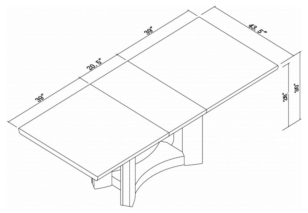 HomeRoots Modern White High Gloss Finish Dining Table
