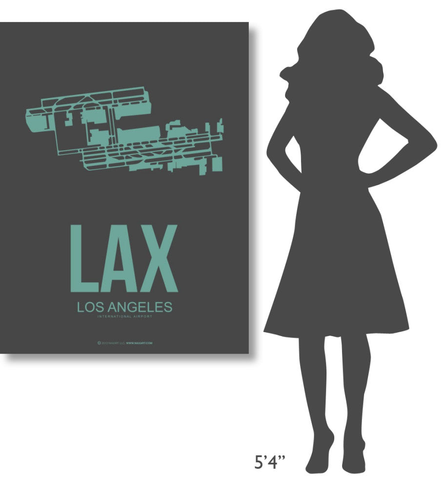 "LAX Los Angeles Poster 2" Fine Art Print