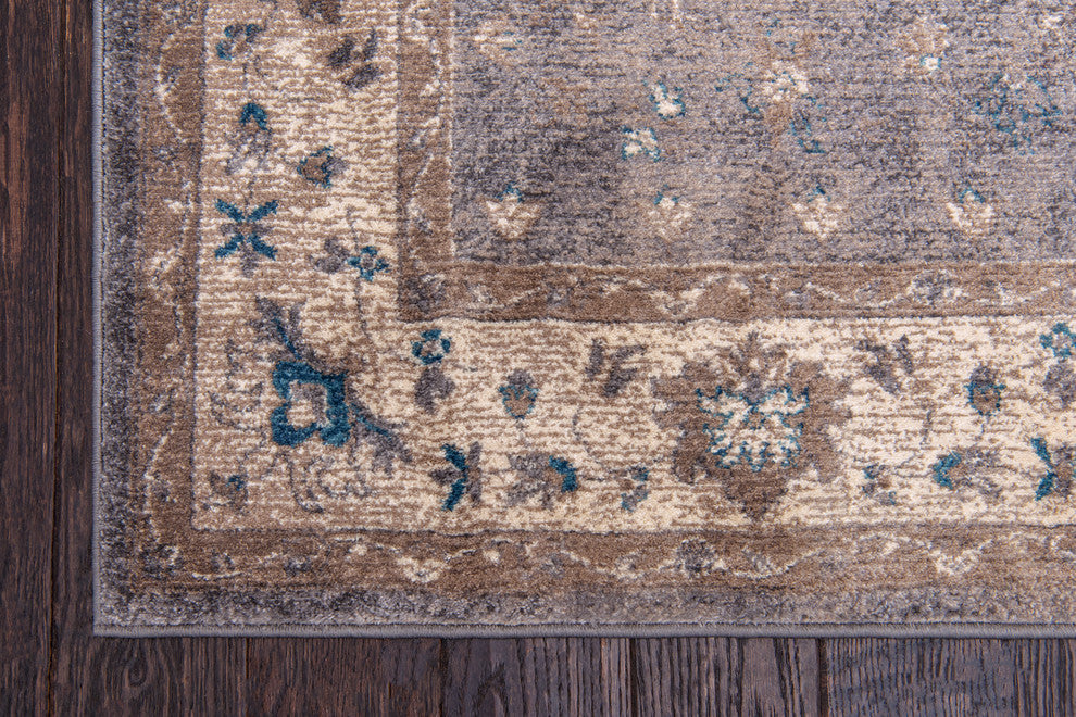Unique Loom Gray Itzling Salzburg 2'x3' Area Rug