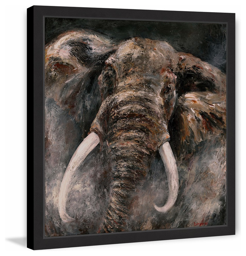 Marmont Hill, "Eye for an Eye" by Bergerac Framed Painting Print, 12x12