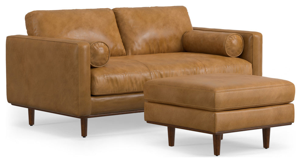 Morrison 72" Sofa and Ottoman Set, Sienna, 72"