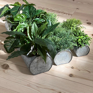 3 Piece Trough Planter Set