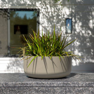 Pure Series Kona Bowl 14" Planter, Sand, 1 Pack