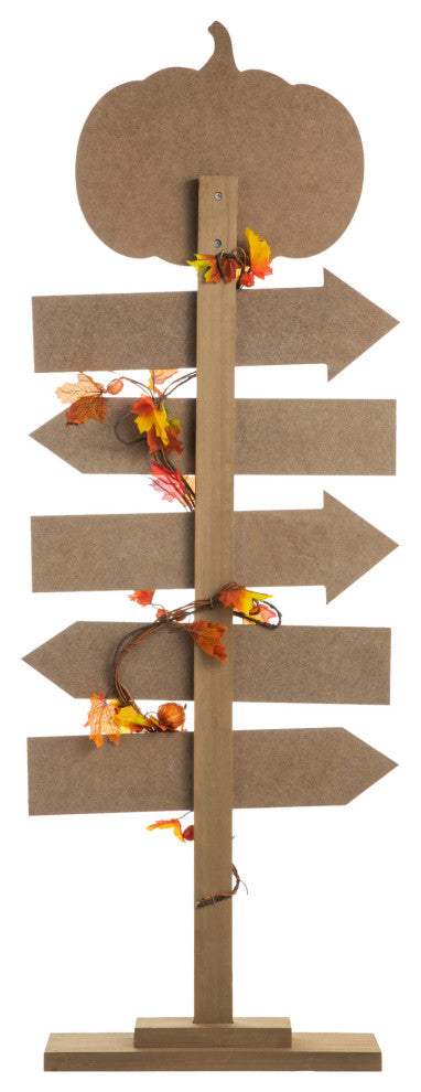 42.5"H Fall Wooden Pumpkin Patch Porch Sign