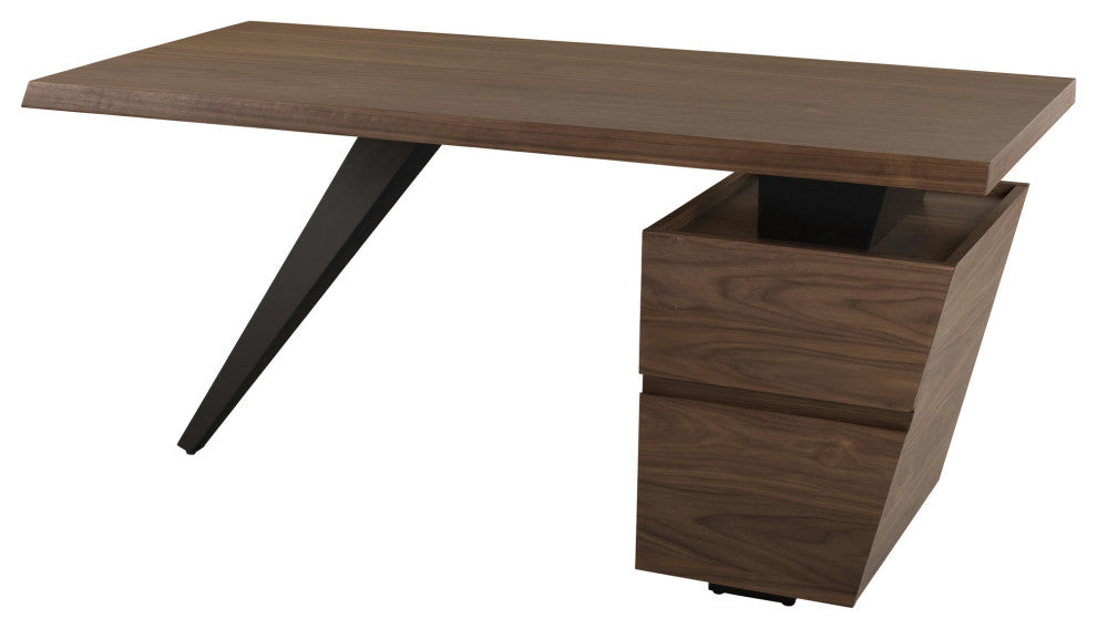 Styx Walnut Wood Desk