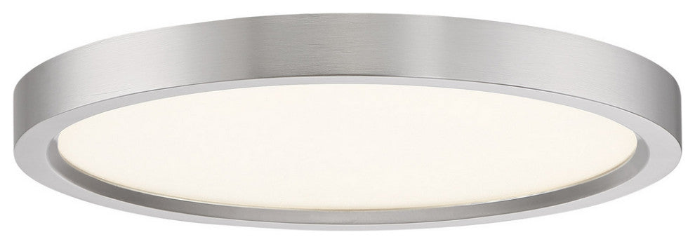 Outskirts LED Flush Mount, Brushed Nickel