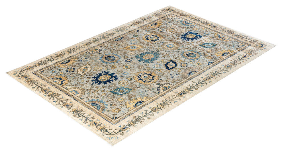 Serapi One-of-a-Kind Hand-Knotted Area Rug Gray, 5' 9" x 8' 7"