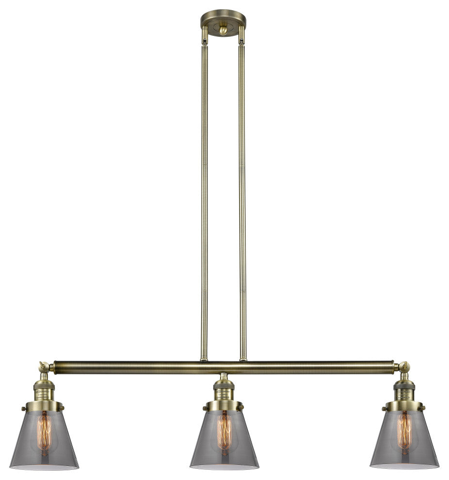 Innovations Lighting 213-Ab-S-G63-Led 3 Light Dimmable Led Island Light