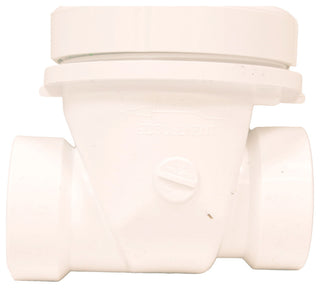Jones Stephens B04151K 1-1/2" PVC Backwater Valve - White
