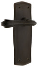 Prairie Plate With Fleur Lever, Oil-Rubbed Bronze, Passage, Non-Handed