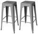 Amerihome Indoor/Outdoor 30" Metal Bar Stools, Set of 2
