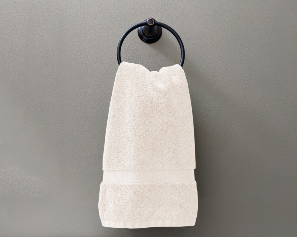 Organic Cotton Feather Touch Quick Dry Hand Towel, Marshmallow, Pack of 24