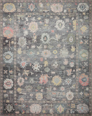 Loloi II Elysium Charcoal / Multi 3'-0" x 3'-0" Round Accent Rug