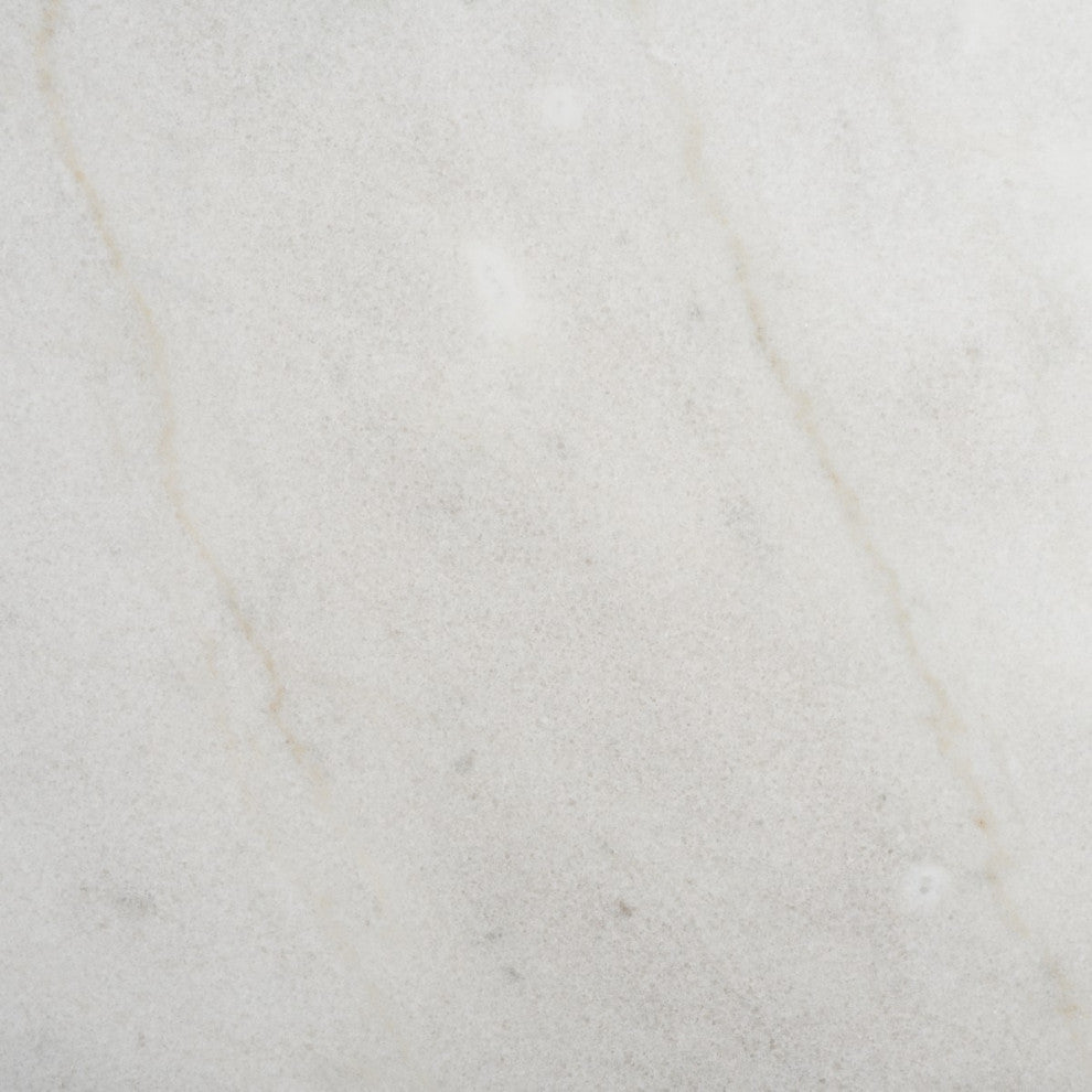 Safavieh Couture Jessa Round Metal Coffee Table, Black/White