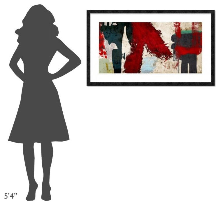 "Eccentric Motion" Framed Digital Print by Anne Munson, 44x26"