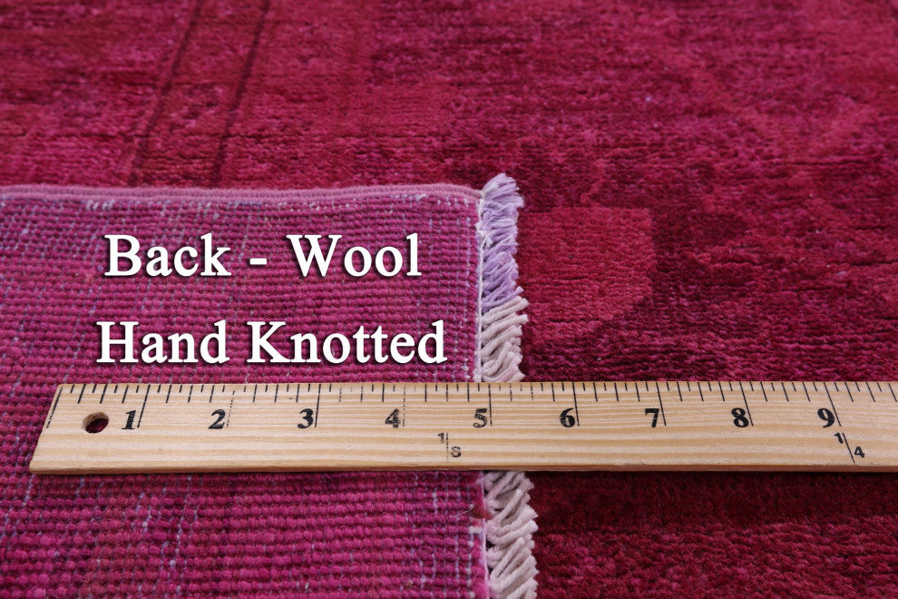 10' 0" X 13' 9" Full Pile Overdyed Hand Knotted Rug - Q12855