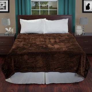 Heavy Plush Mink Blanket, Coffee