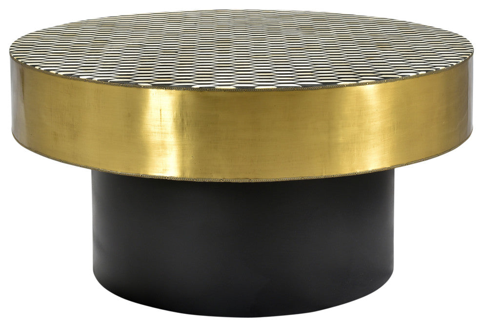 Art Deco Optic Coffee Table - Yellow